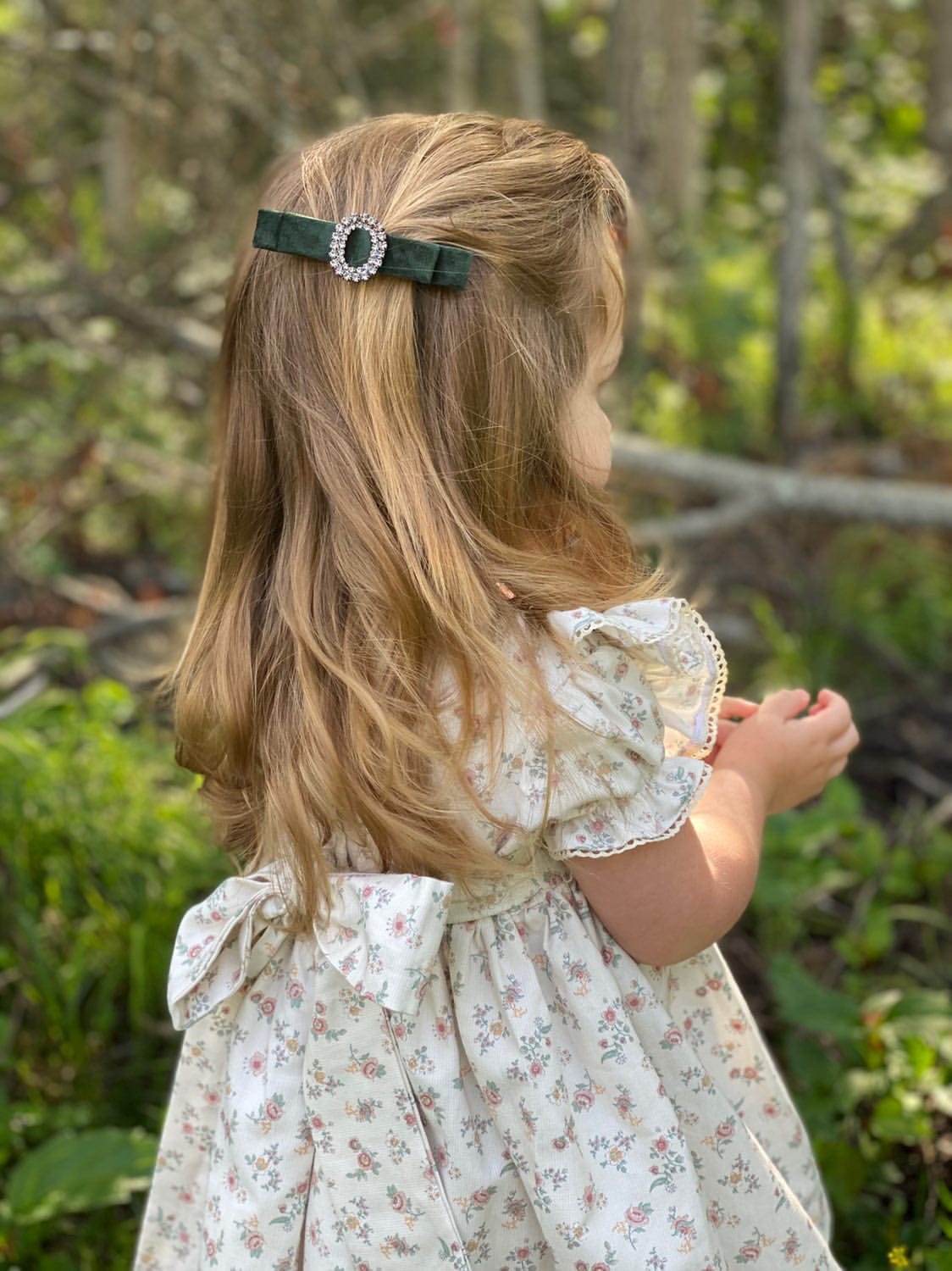 Olivia Velvet Hair Clip - Petite Maison Kids