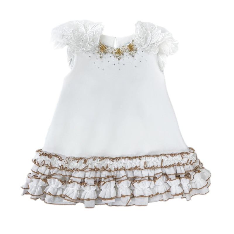 Angelina White Feather Wings Dress