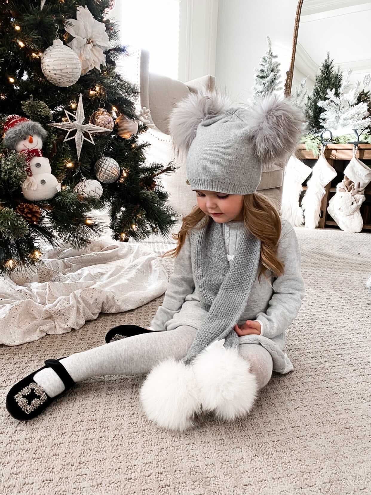 Nikita Double Pom Angora Hat - Petite Maison Kids