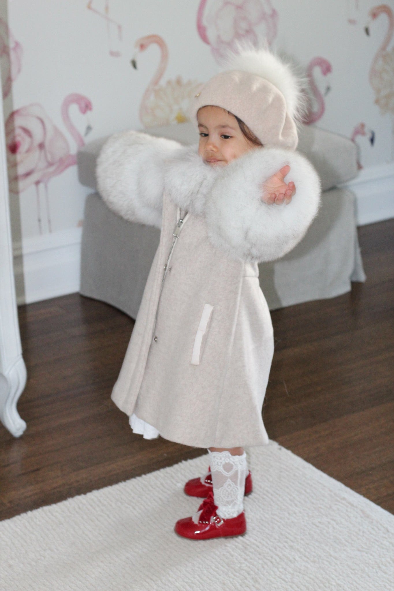 Karenina Wool Coat - Petite Maison Kids