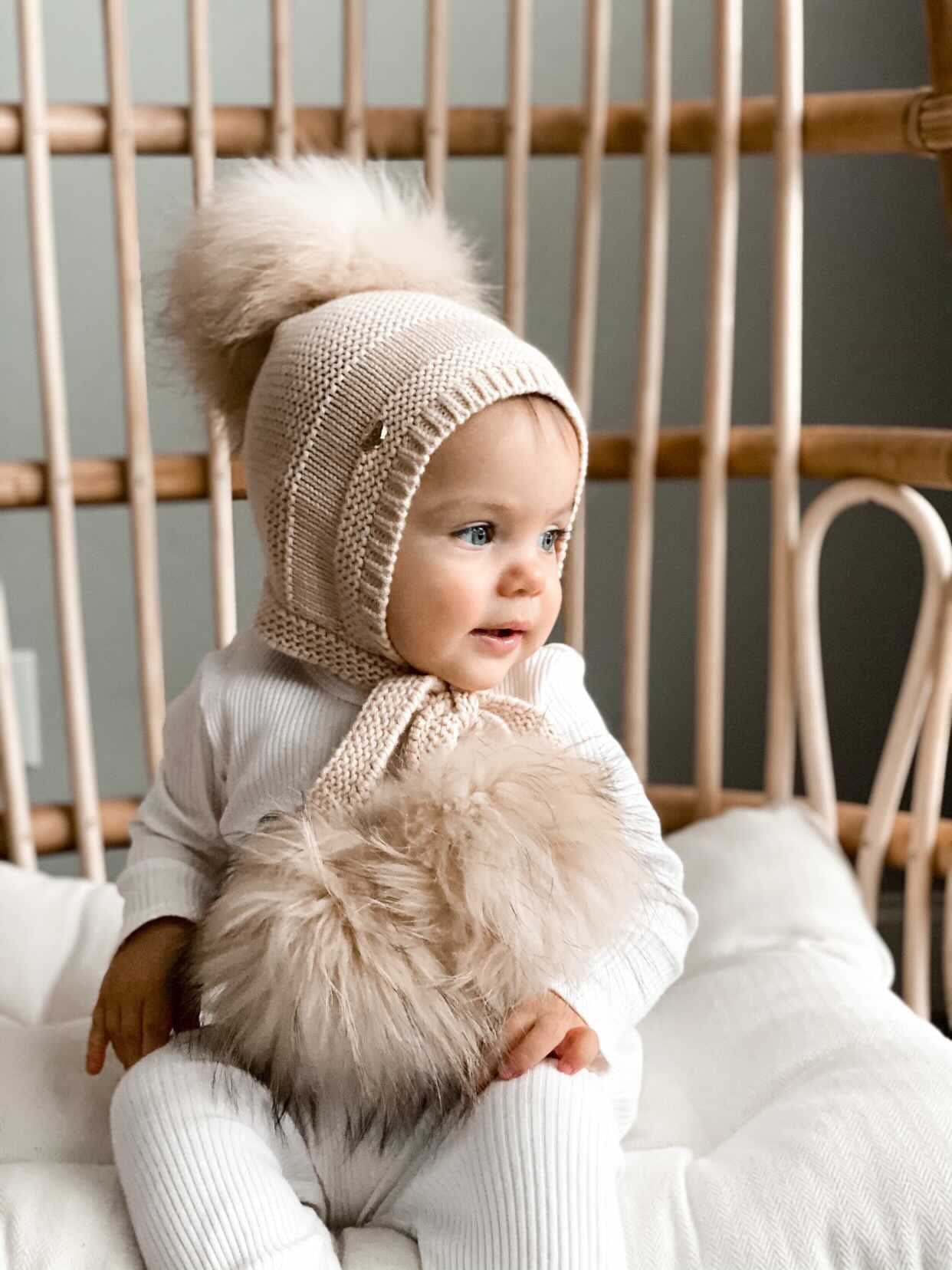 Pasha Three Pom Hat - Petite Maison Kids