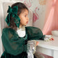 Aurora Royal Green Hair Bow - Petite Maison Kids
