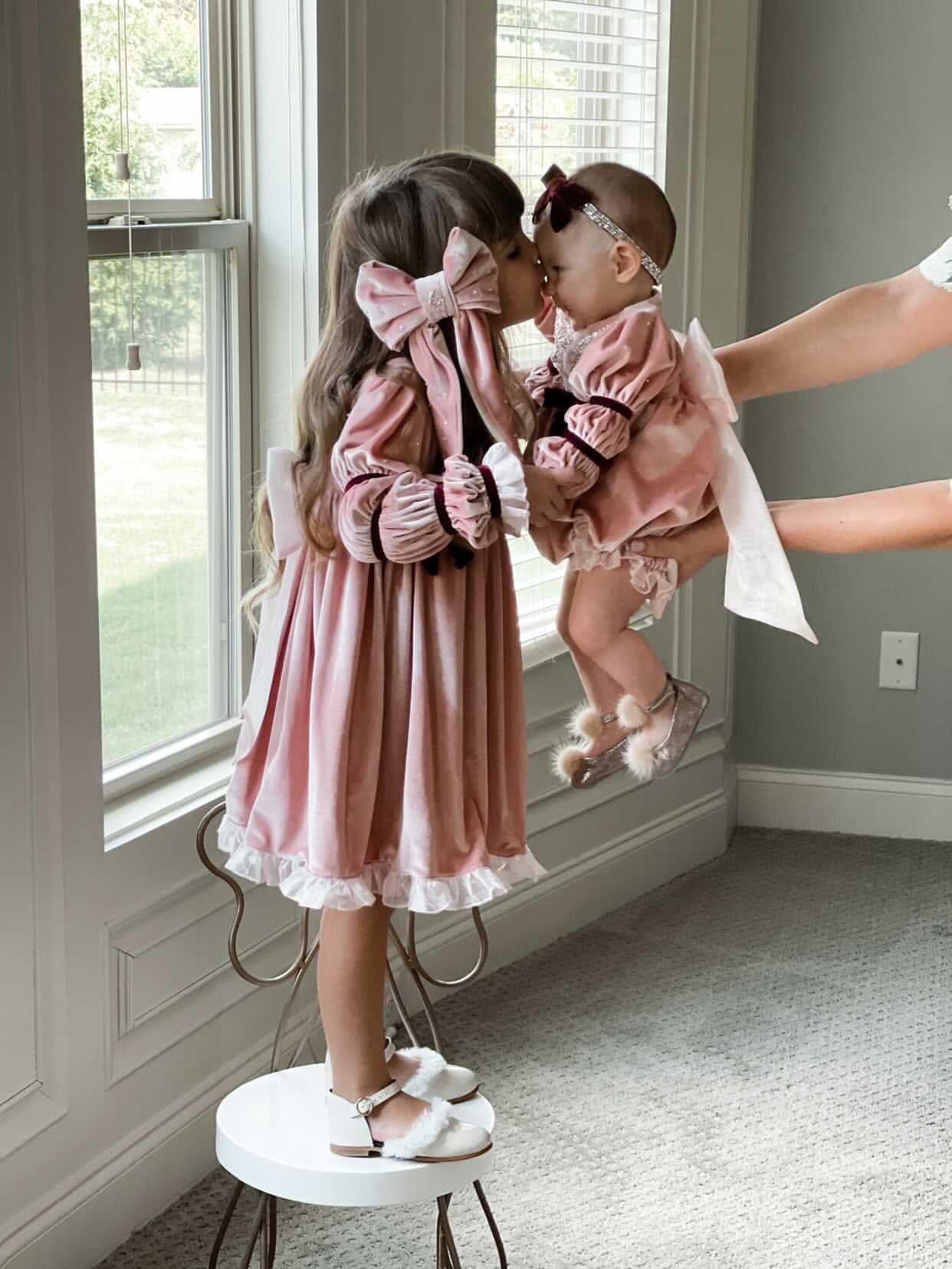 Juliette Velvet Romper - Petite Maison Kids