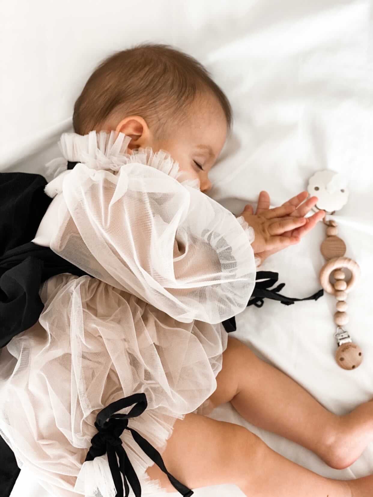 Coco Caramel Tulle Romper - Petite Maison Kids