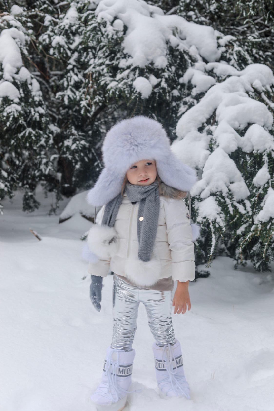 Cashmere Pom Scarf - Petit Maison Kids