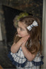 Checkered Linen Pigtail Bows - Petite Maison Kids