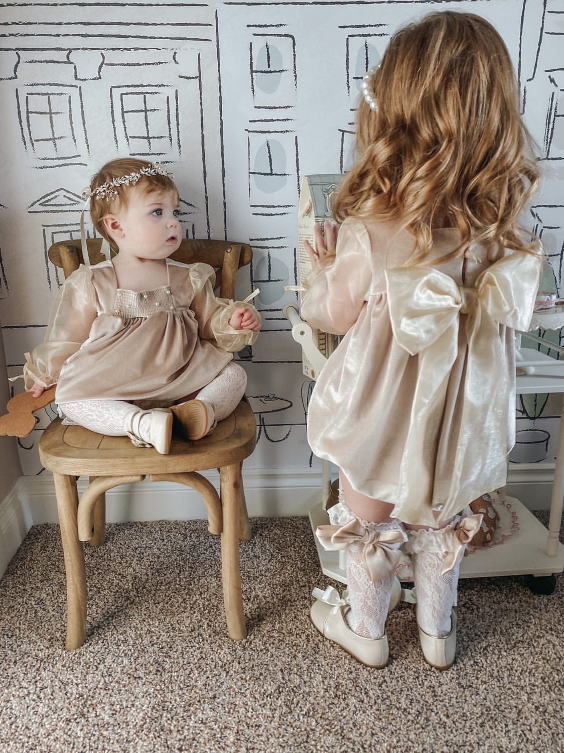 Helena Velour Romper - Petite Maison Kids