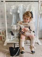 Coco Caramel Tulle Romper - Petite Maison Kids