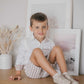 Ashton Striped Linen Shorts and Top Set - Petite Maison Kids