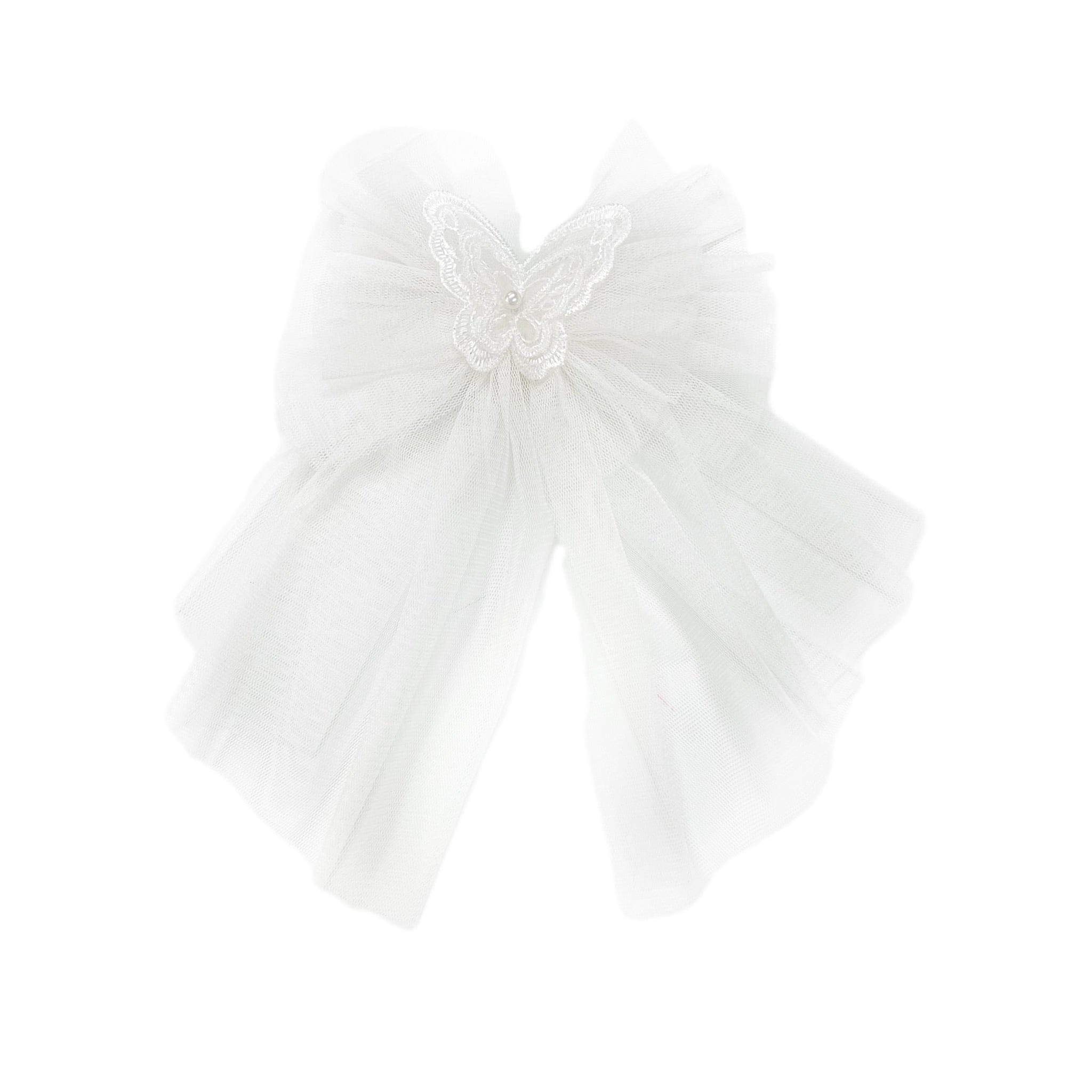 Butterfly Tulle Hair Bow - Petite Maison Kids