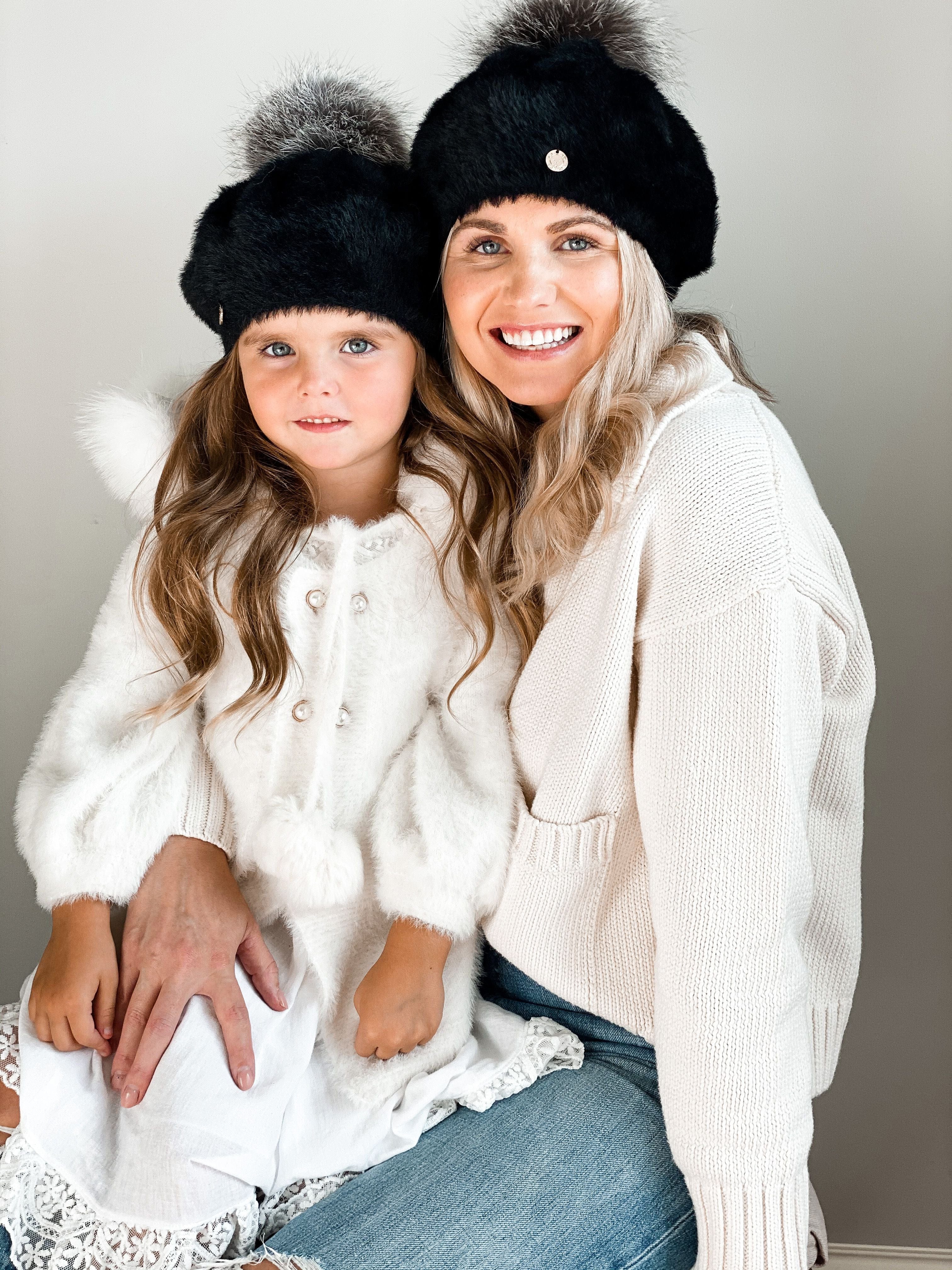 Milana Noir Beret - Petite Maison Kids