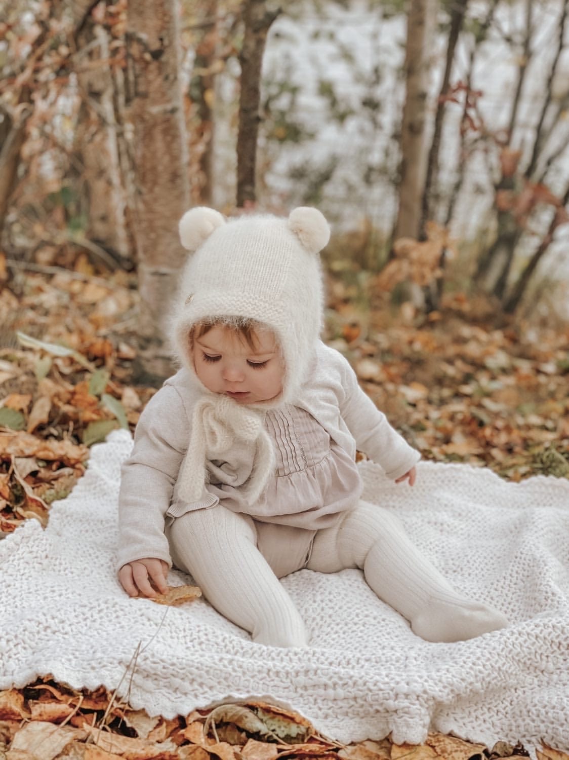 Oatmeal Cashmere Teddy Hat - Petite Maison Kids