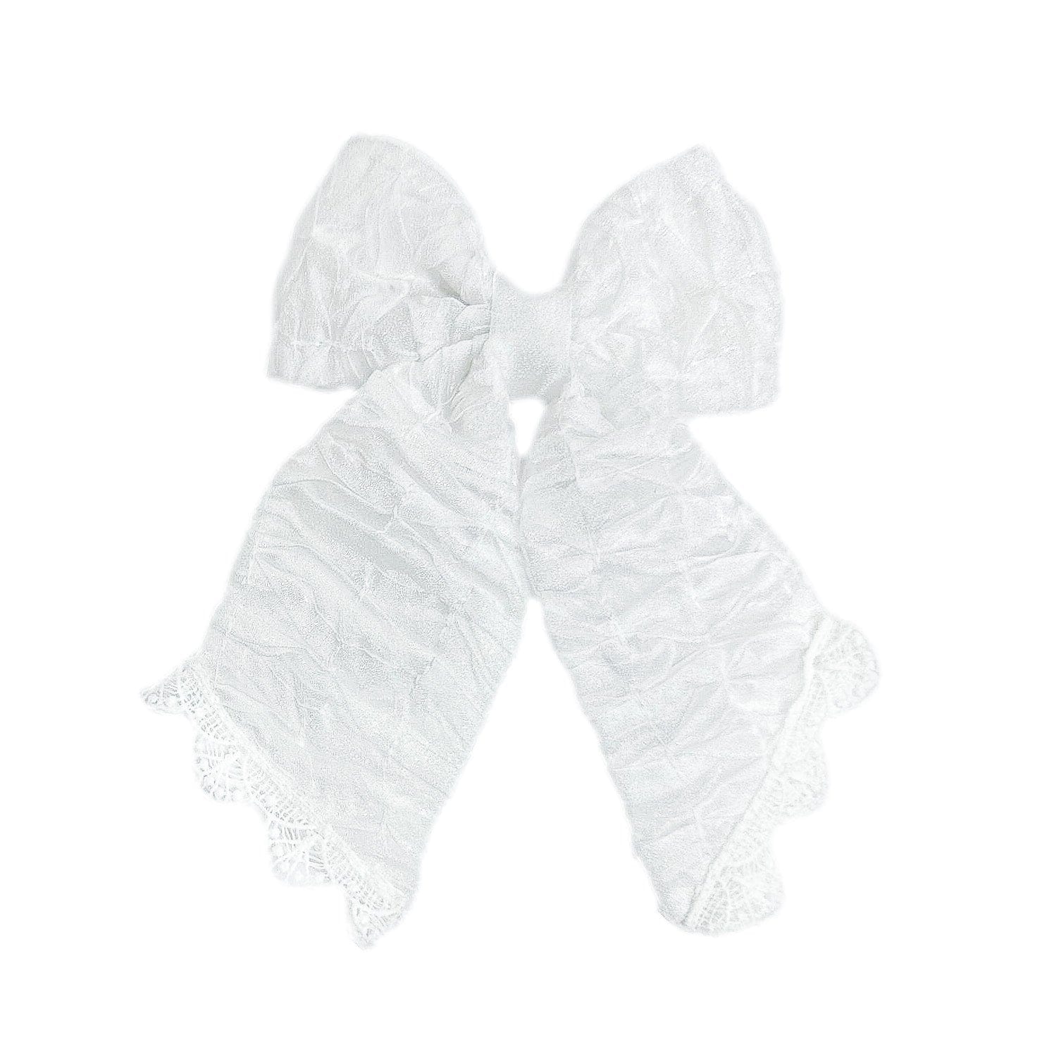 Blair White Organza Hair Bow