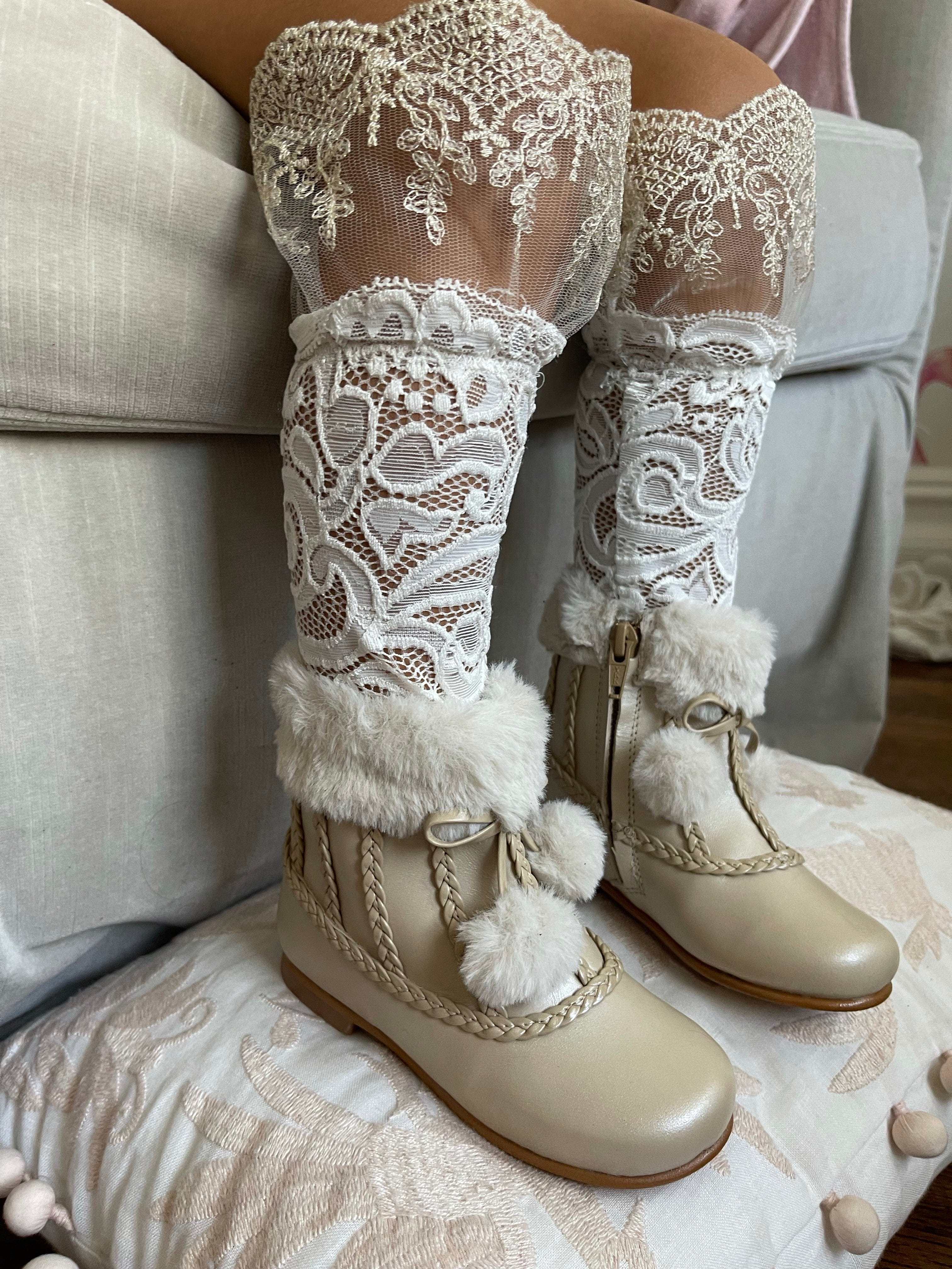 Irina Shearling Booties - Petite Maison Kids