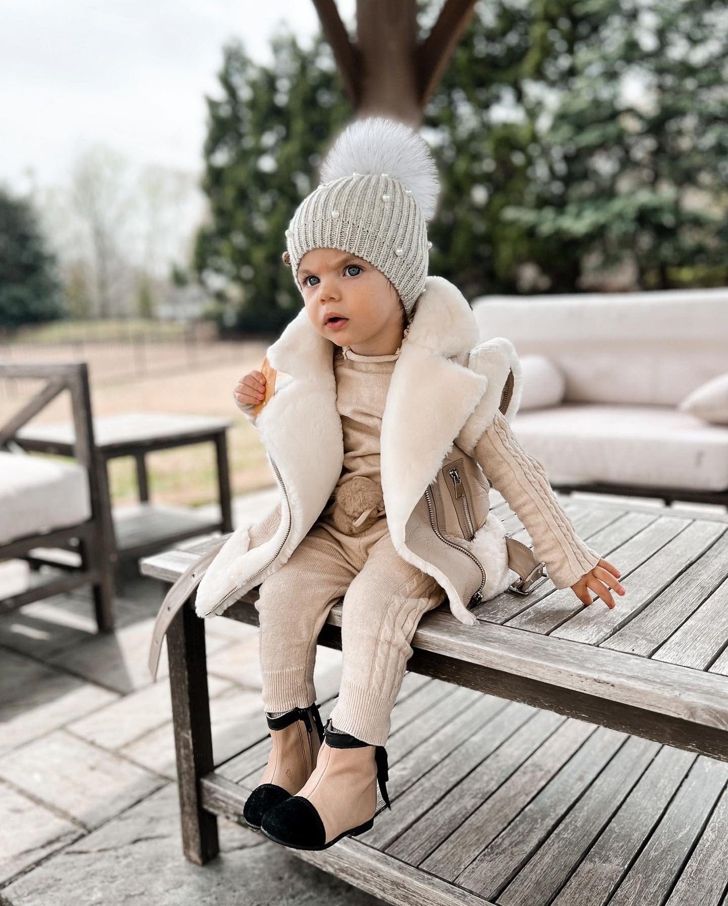 Pearl Angora Hat - Petite Maison Kids