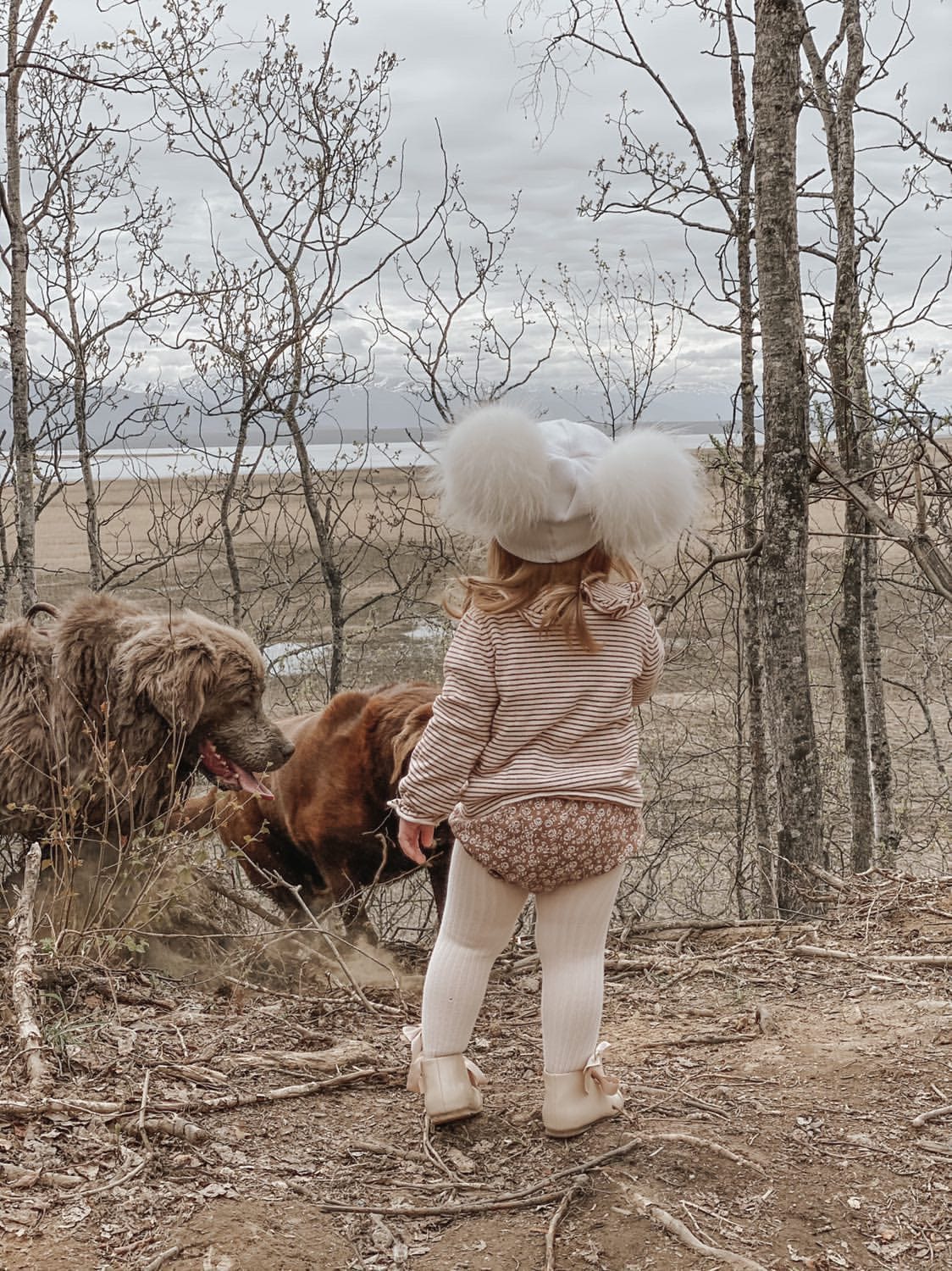 Nikita Double Pom Angora Hat - Petite Maison Kids