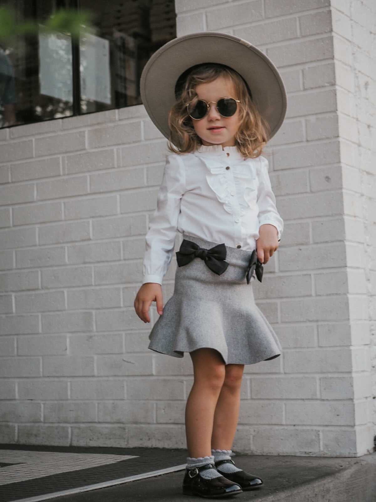 Flare Skirt with Satin Bows - Petite Maison Kids