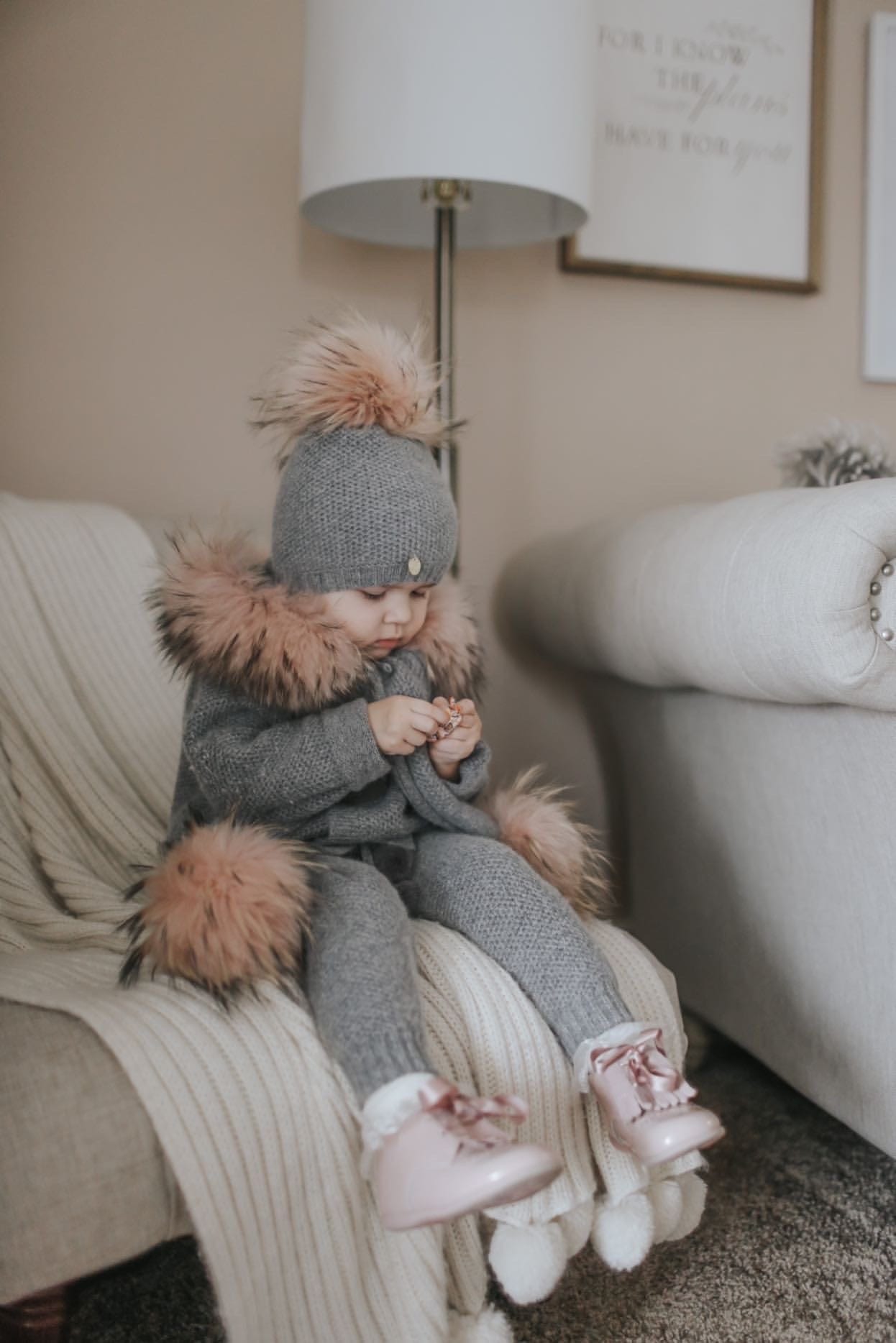 Knit Cashmere Pom Pants - Petit Maison Kids