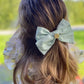 Emma Linen Hair Bow - Petite Maison Kids