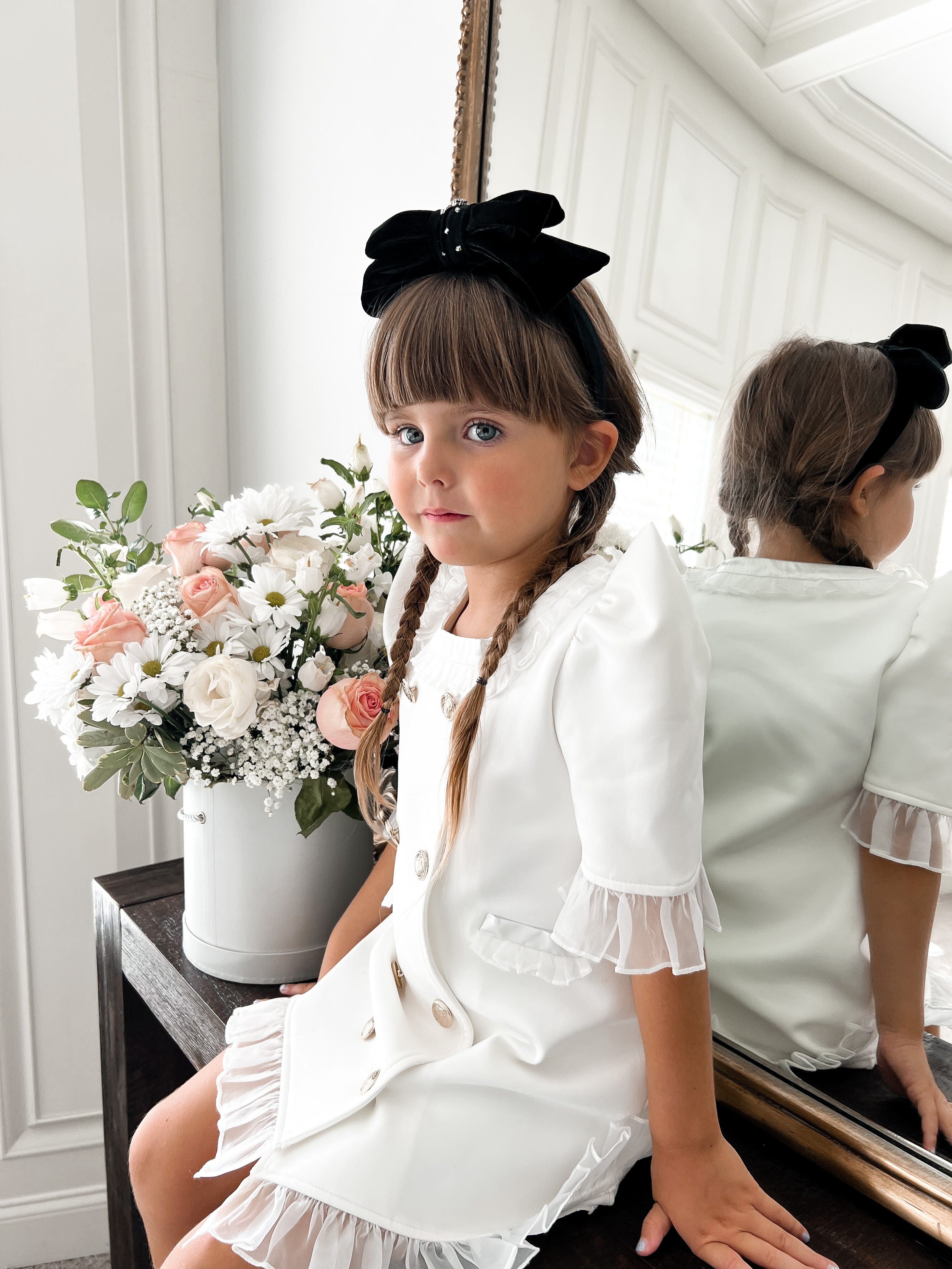 Audrey Black Velvet Headband - Petite Maison Kids