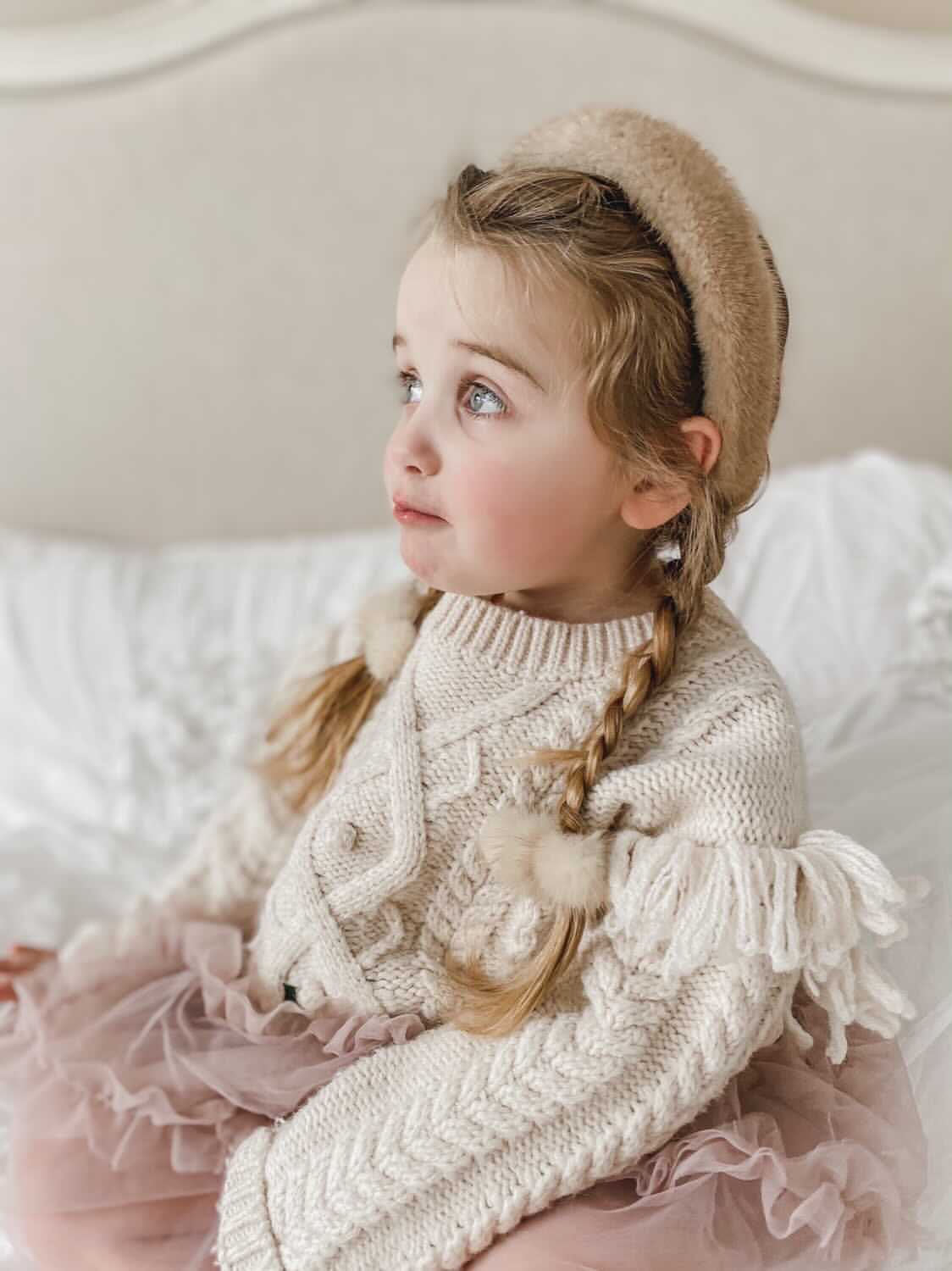 Beige Mink Headband - Petite Maison Kids