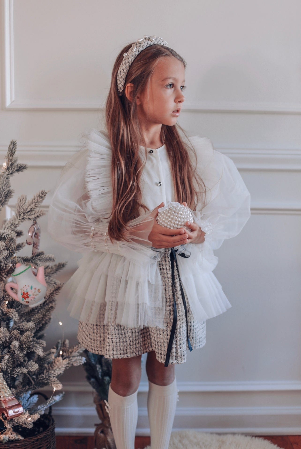 Vera Tweed Blouse and Skirt Set - Petite Maison Kids