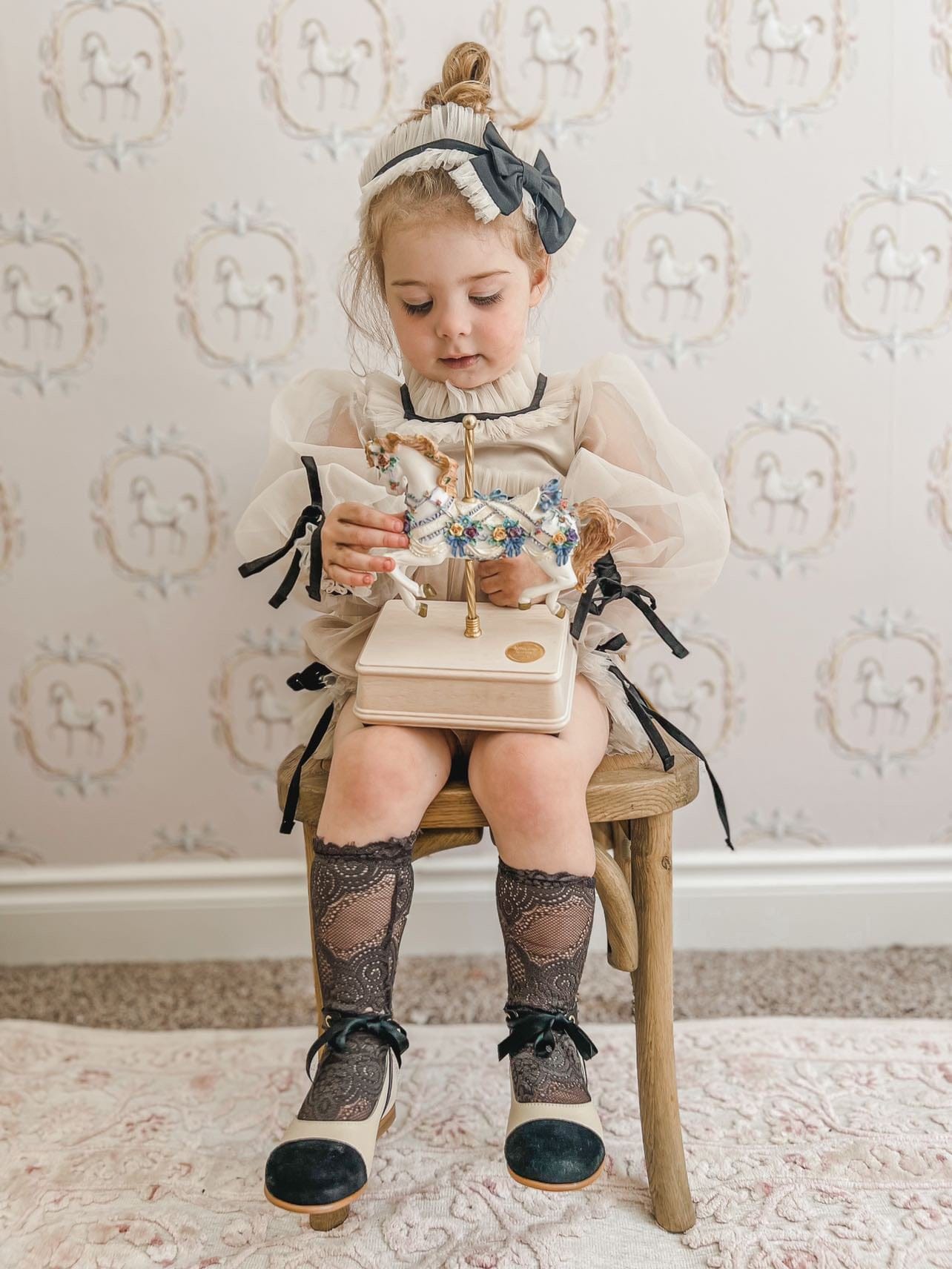 Coco Caramel Tulle Hair Sash - Petite Maison Kids