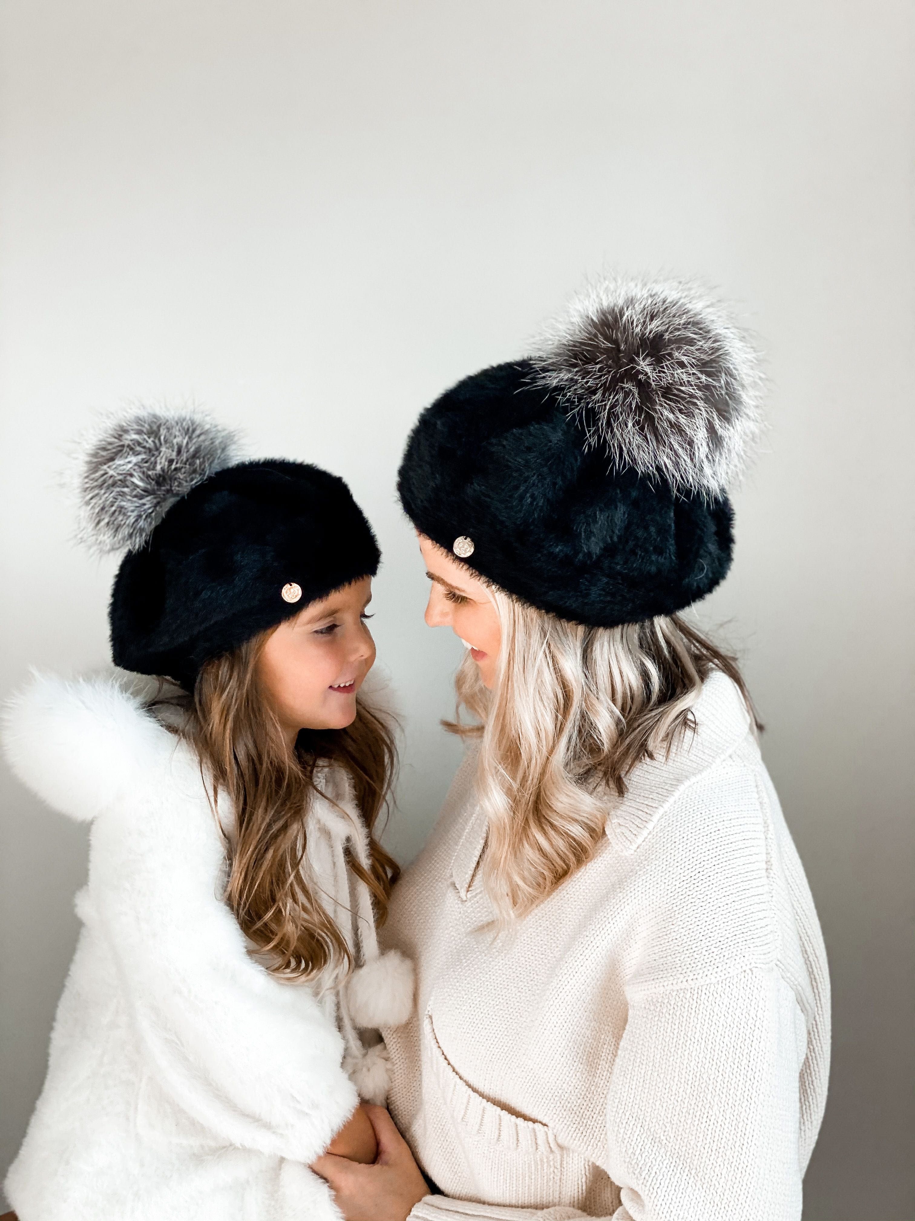 Milana Noir Beret - Petite Maison Kids