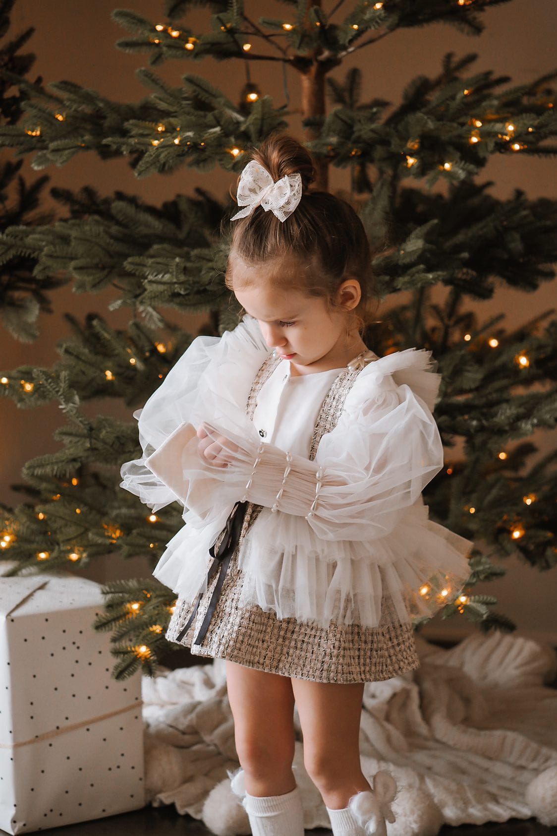 Vera Tweed Blouse and Skirt Set - Petite Maison Kids