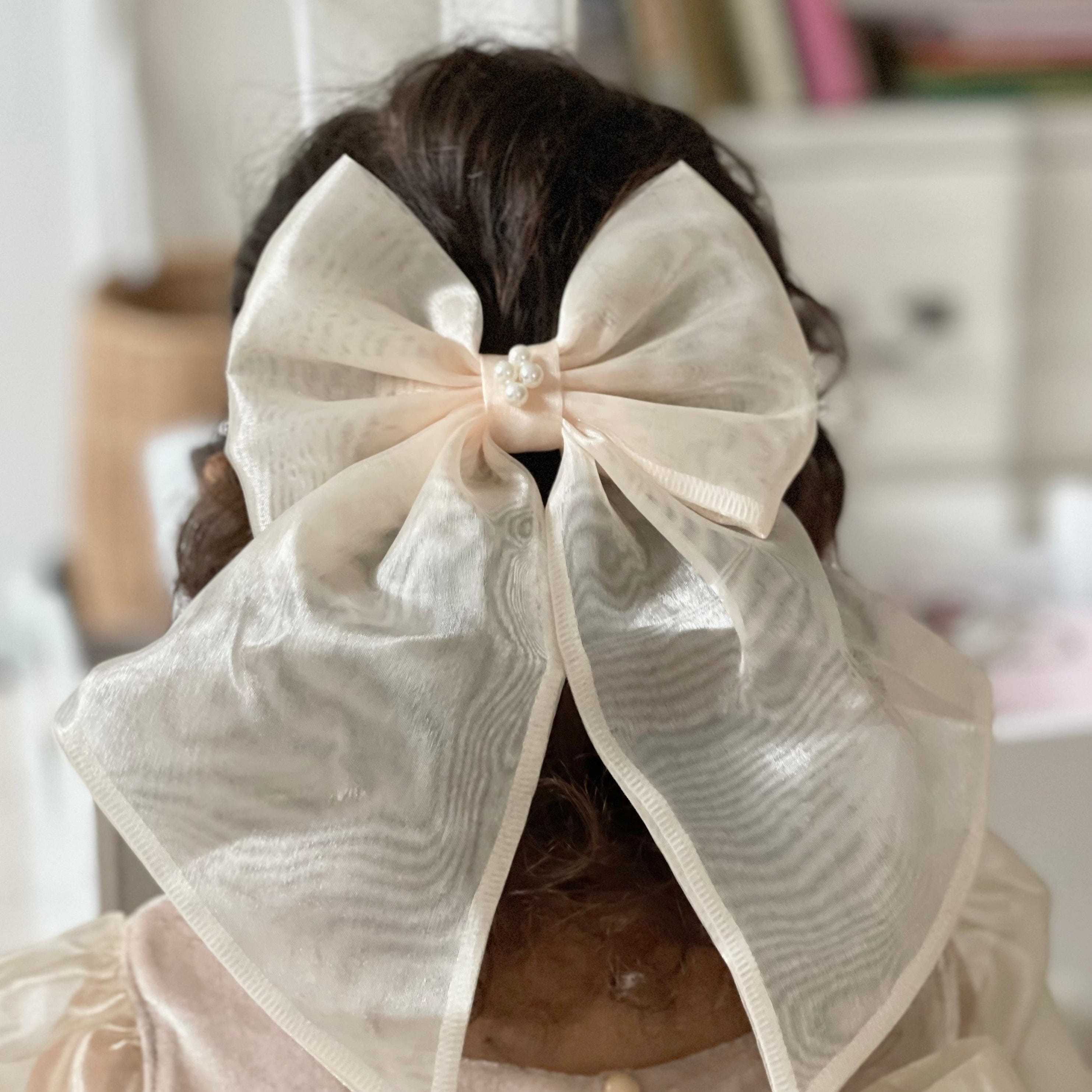 Helena Organza Hair Bow - Petite Maison Kids