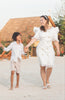White Tuxedo Mom Dress - Petite Maison Kids