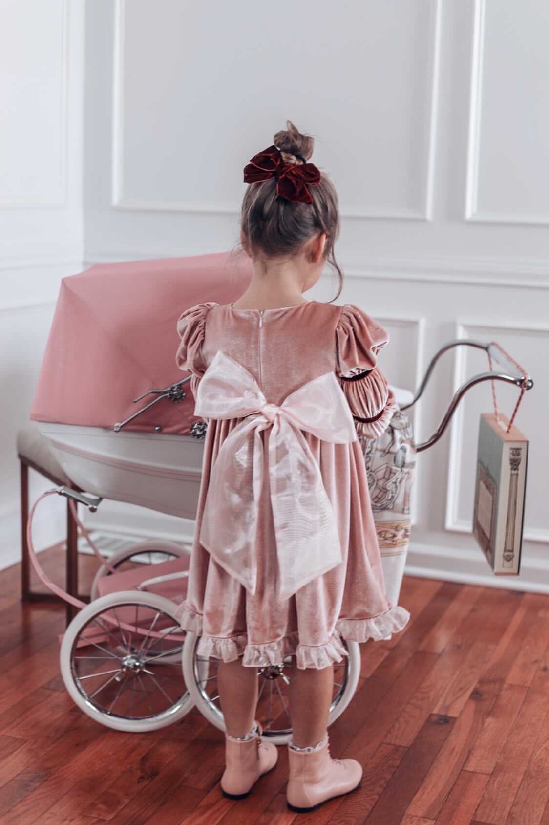 Juliette Velvet Dress - Petite Maison Kids