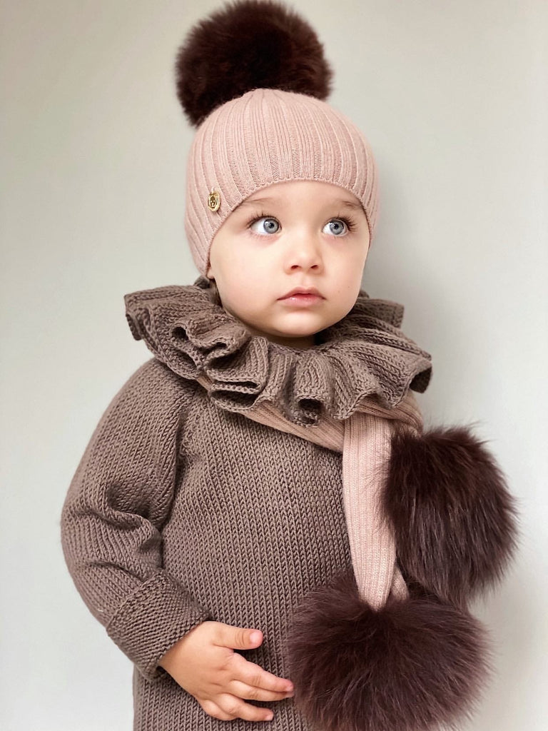 Misha Ribbed Angora Hat – Petite Maison Kids