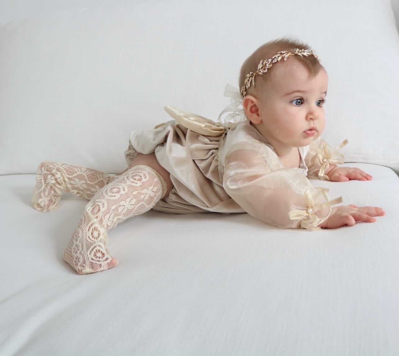 Helena Velour Romper - Petite Maison Kids