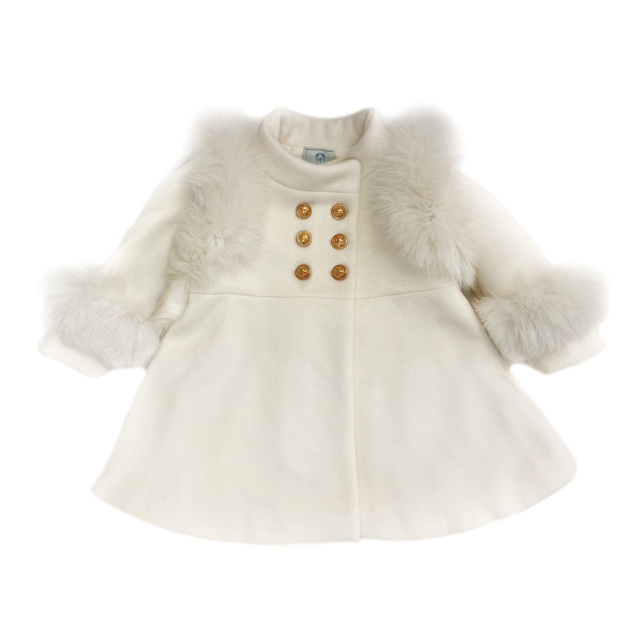 Evie Ivory Wool Coat - Petite Maison Kids