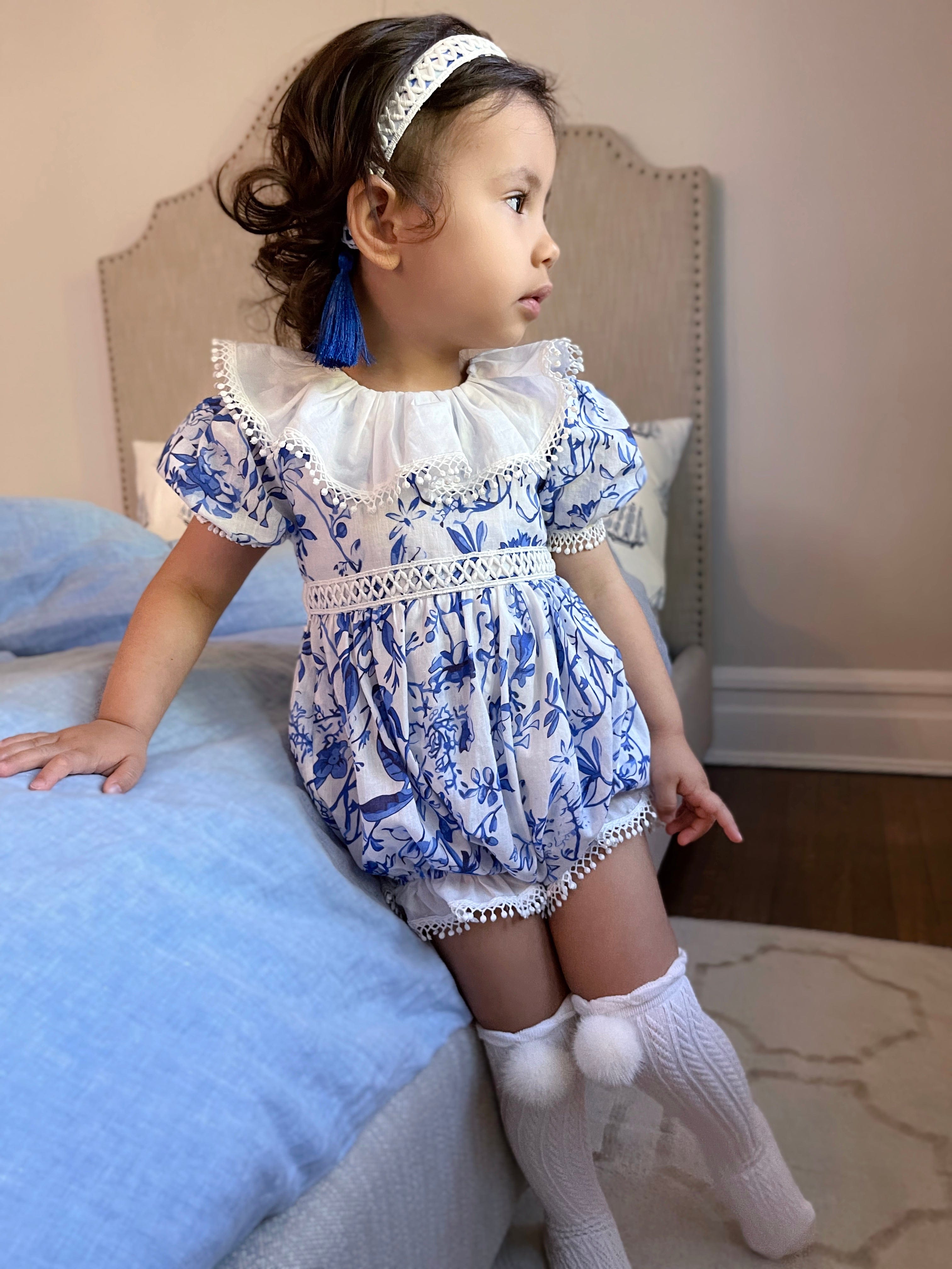 Jaylin Linen Romper - Petite Maison Kids