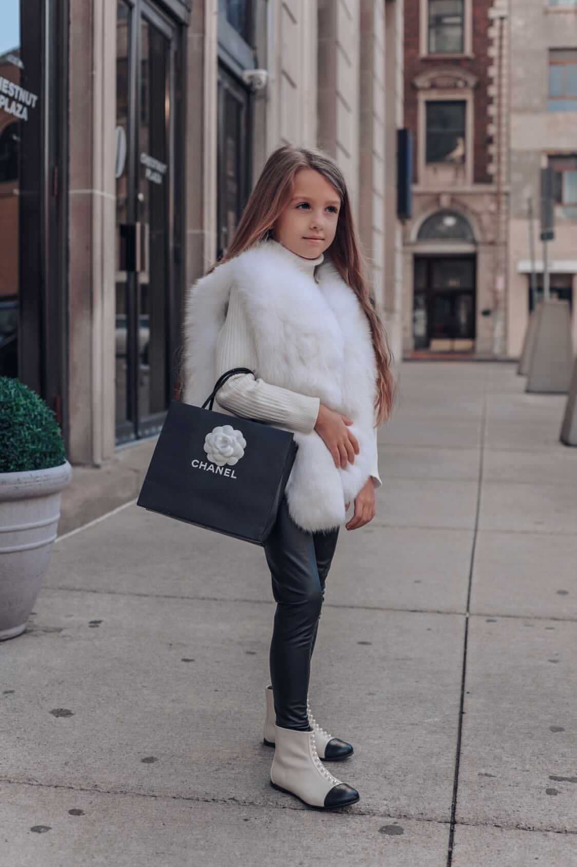 Luxurious White Fox Vest - Petite Maison Kids