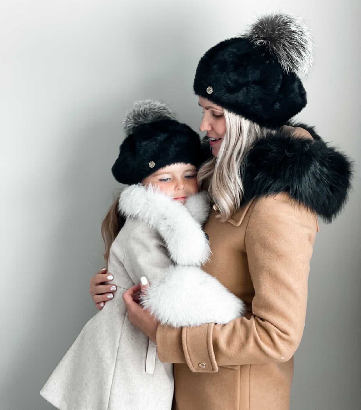 Milana Noir Beret - Petite Maison Kids