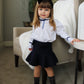 Flare Skirt with Velvet Bows - Petit Maison Kids