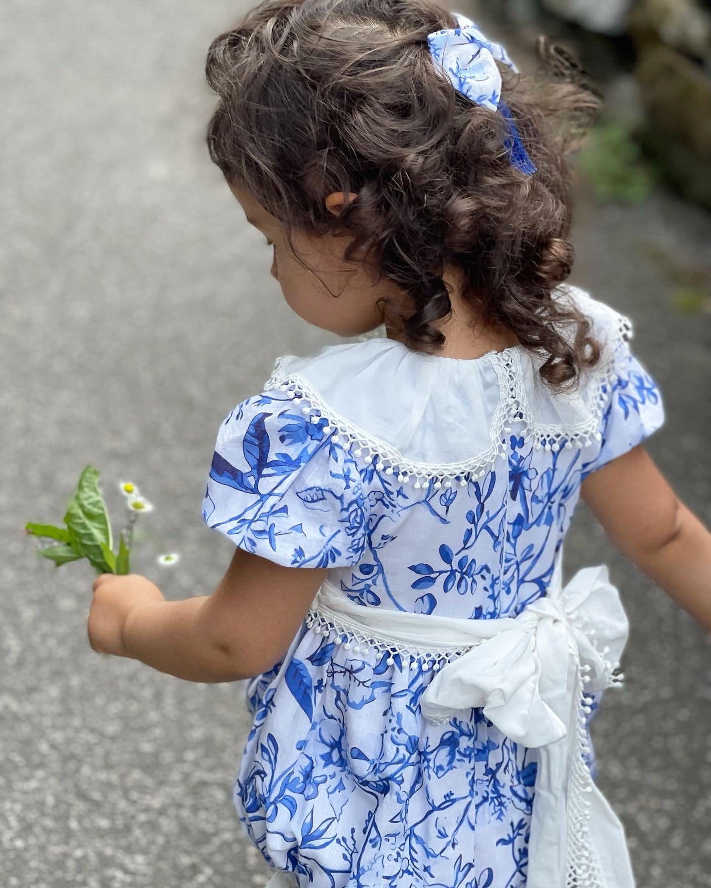 Jaylin Linen Romper - Petite Maison Kids