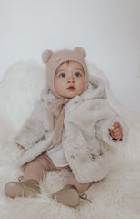 Dusty Pink Cashmere Teddy Hat - Petite Maison Kids