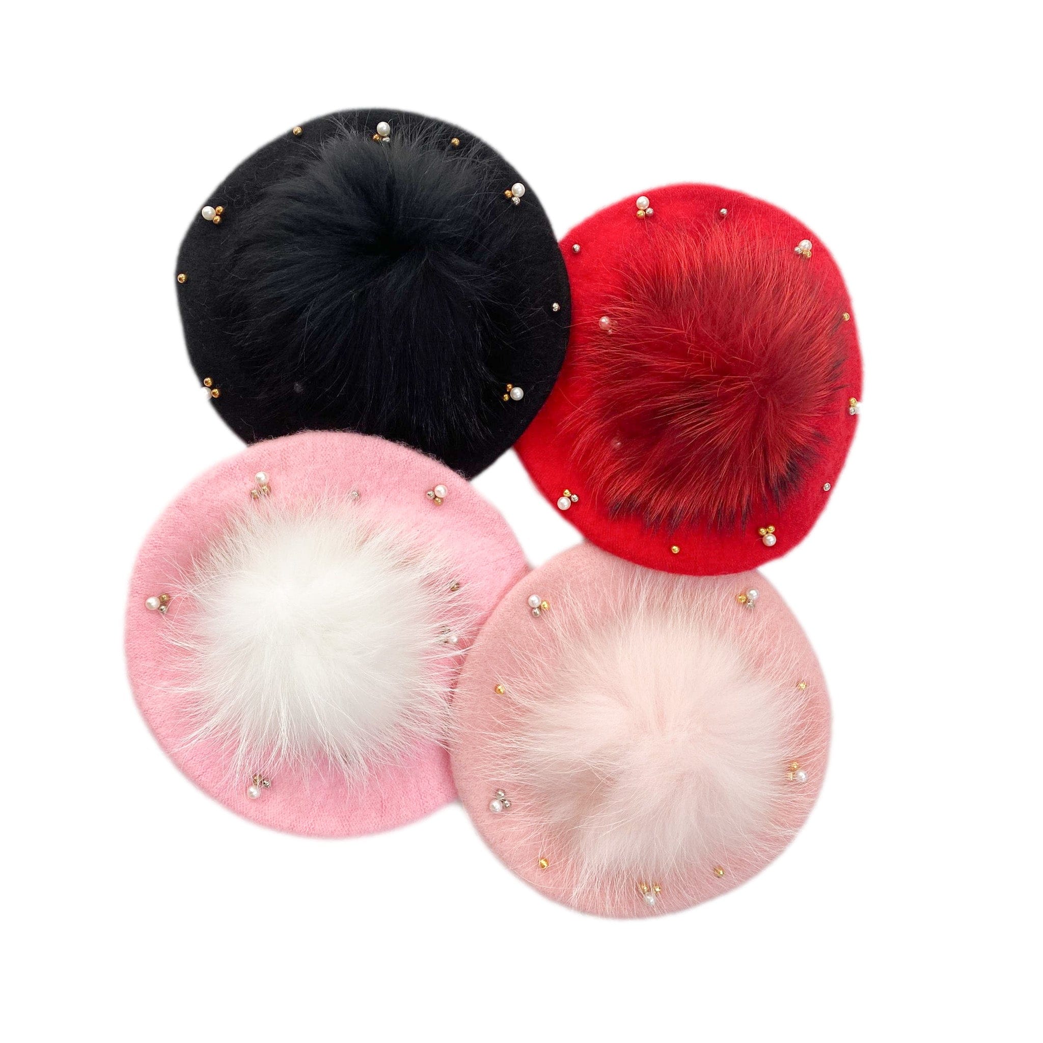 Baby Wool Berets with Pearls - Petite Maison Kids