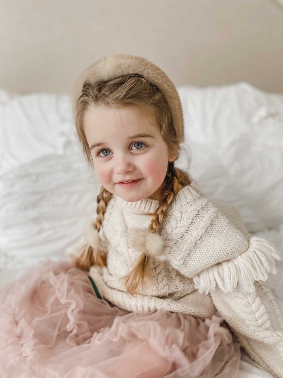 Beige Mink Headband - Petite Maison Kids