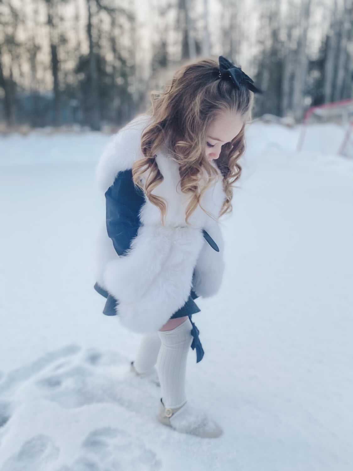 Luxurious White Fox Vest - Petite Maison Kids