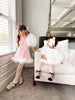 Ella Knit Pink Feather Dress - Petite Maison Kids