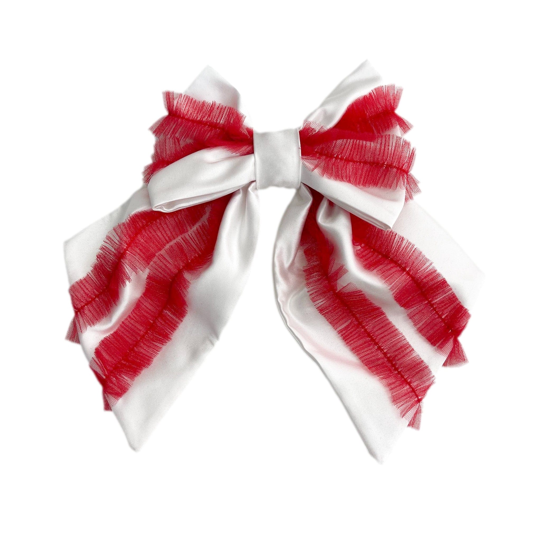 Holly Ruffle Hair Bow - Petite Maison Kids