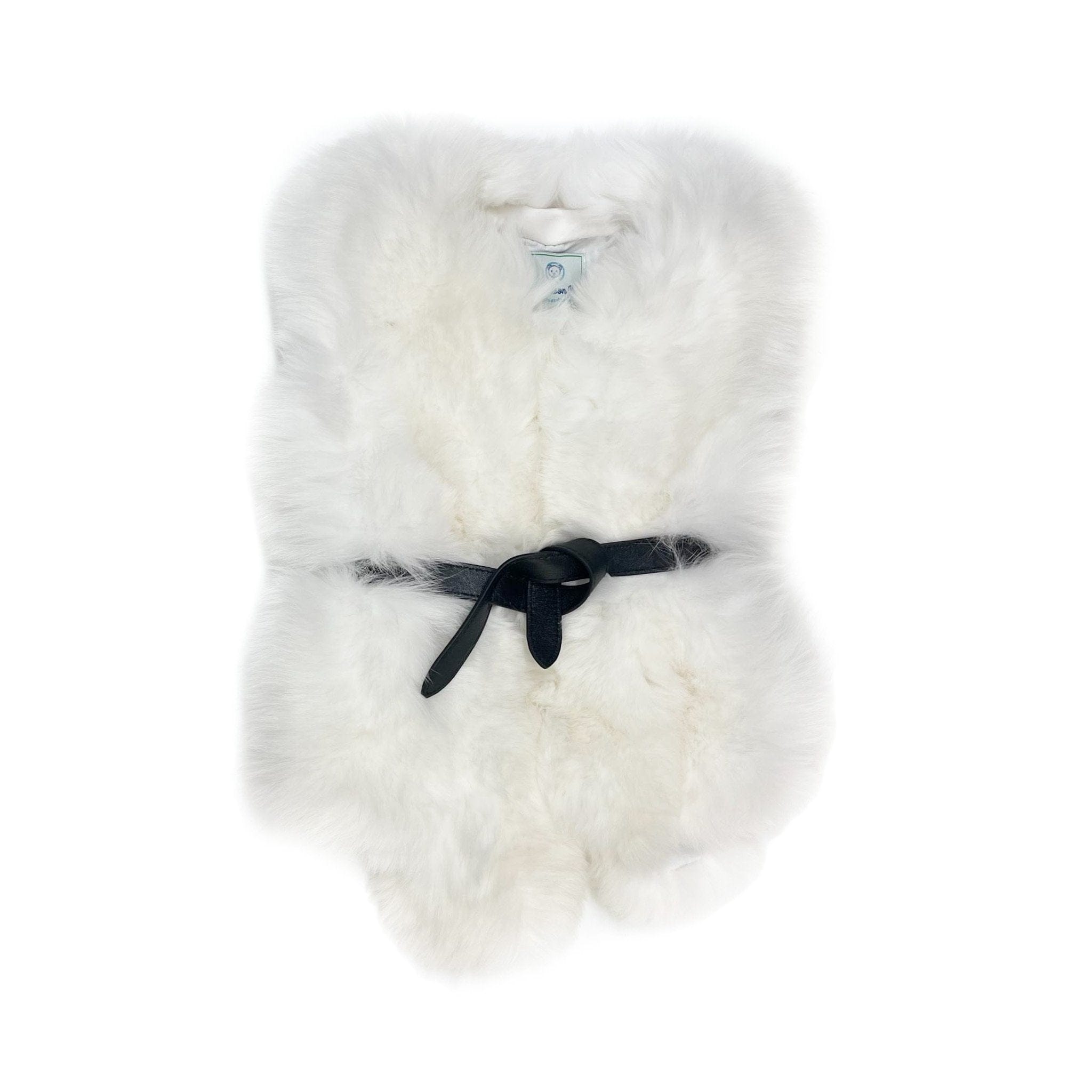 White Faux Fur Vest - Petite Maison Kids