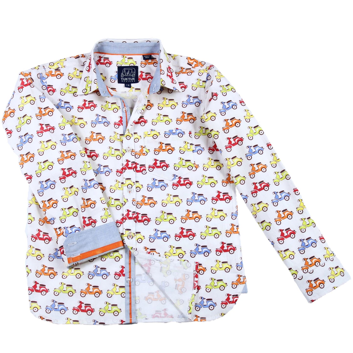 Vespa Dress Shirt - Petit Maison Kids